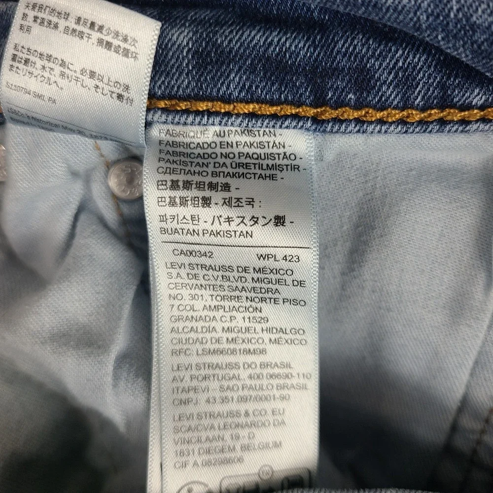 Levi's 506 Jeans Mens 34x32 Blue Straight Medium Wash Denim‎